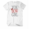 Disney Minnie Mouse You Bow Girl White Tee