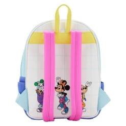 LOUNGEFLY Disney Mousercise Mini Backpack 10 LOUNGEFLY Disney Mousercise Mini Backpack -Toys Gift Store disney mousercise mini backpack 4 33074686197944