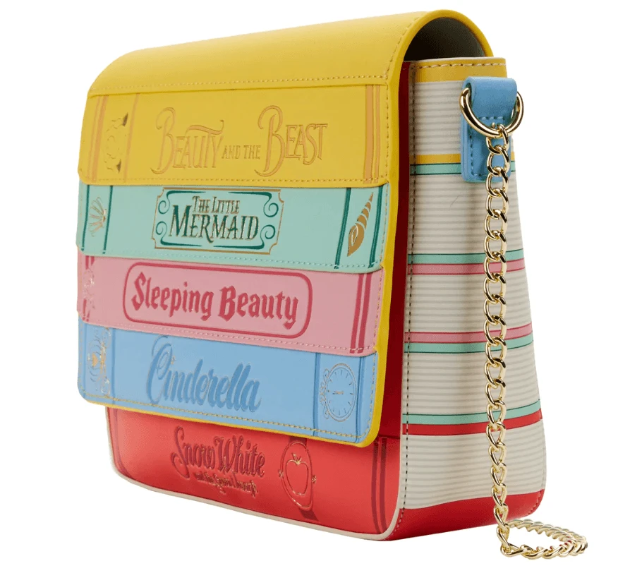 LOUNGEFLY Disney Princess Books Classics Crossbody Bag 2 LOUNGEFLY Disney Princess Books Classics Crossbody Bag - Image 2