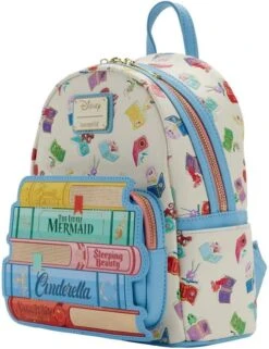 LOUNGEFLY Disney Princess Books Classics Mini Backpack -Toys Gift Store disney princess books classics mini backpack 3 33074498863288