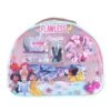 Disney Princess Hair Accessories Handbag - Exclusive Princess Accessory Bag - 7 Pcs Hair Styling Set - 2 Hair Clips - 1 Graphic Designed Scrunchie - 3 Sparkly Pony Holders