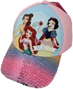 Disney Princess Magic Flat Sequin Baseball Cap - Toddler Pink