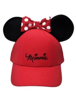 Disney Sassy Bow Adult Ladies Ear Red Baseball Hat -Toys Gift Store disney sassy bow adult ladies ear red baseball hat 2 33073862901944