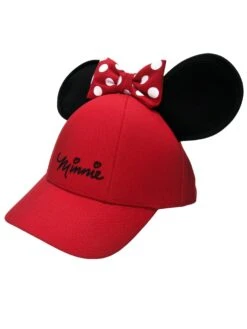 Disney Sassy Bow Adult Ladies Ear Red Baseball Hat -Toys Gift Store disney sassy bow adult ladies ear red baseball hat 3 33073863262392