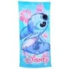 Disney Stitch Floral Cotton Bath And Beach Towel Blue 58x28 Lilo
