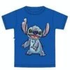 Disney Stitch T-Shirt Blue Short Sleeve