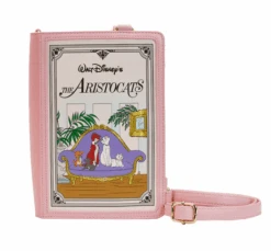 LOUNGEFLY Disney The Aristocats Classic Book Convertible Crossbody Bag