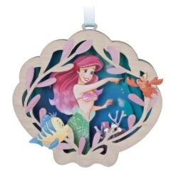 Hallmark Disney The Little Mermaid Ariel And Friends Papercraft Ornament -Toys Gift Store disney the little mermaid ariel and friends papercraft ornament 3 33074958926008