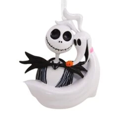 Disney Tim Burton's The Nightmare Before Christmas Jack Skellington And Zero Hallmark Ornament