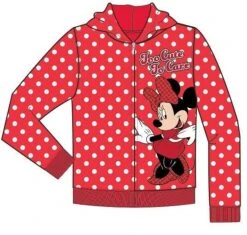 Disney Toddler Too Cute To Care Minnie Zip Up Hoodie