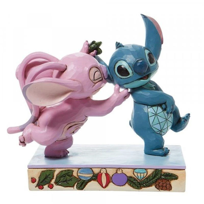 Enesco Disney Traditions Angel And Stitch Mistletoe Figurine 1 Enesco Disney Traditions Angel And Stitch Mistletoe Figurine