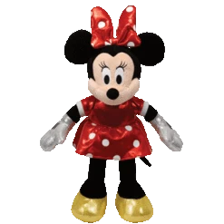 DISNEY TY MINNIE MOUSE SPARKLE RED MED