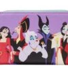LOUNGEFLY Disney Villains Color Block Zip Around Wallet