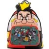 LOUNGEFLY Disney Villains Queen Of Hearts Scene Series Mini-Backpack