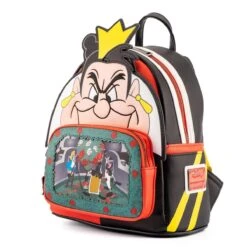 LOUNGEFLY Disney Villains Queen Of Hearts Scene Series Mini-Backpack -Toys Gift Store disney villains queen of hearts scene series mini backpack 2 33074333483192