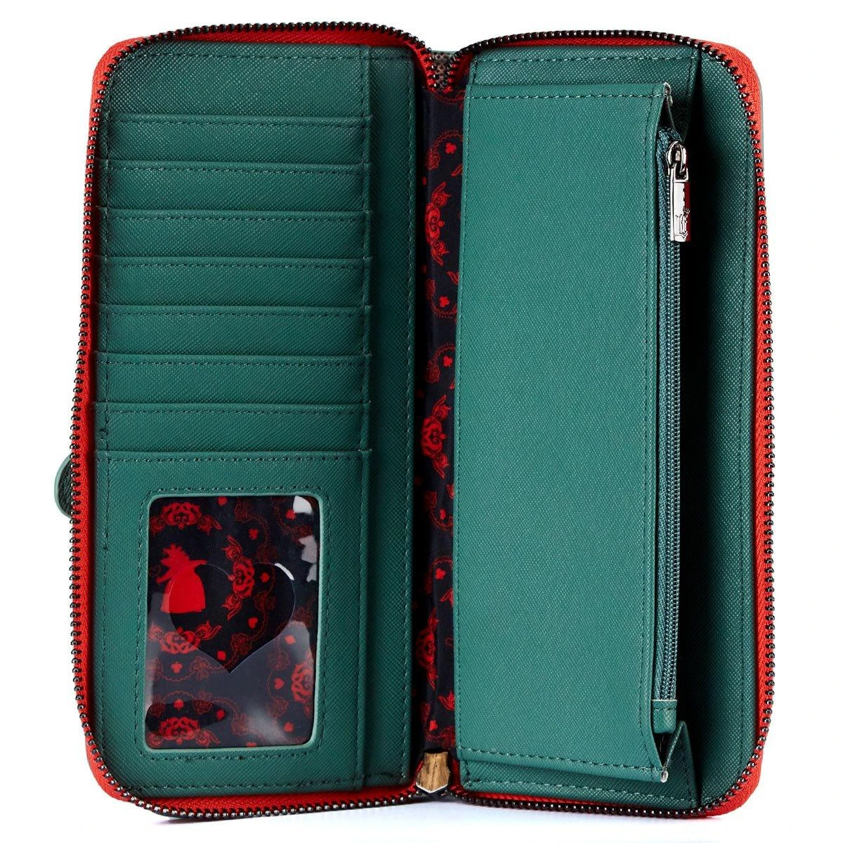 LOUNGEFLY Disney Villains Queen Of Hearts Scene Series Zip-Around Wallet 2 LOUNGEFLY Disney Villains Queen Of Hearts Scene Series Zip-Around Wallet - Image 2