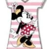 Disney Women's Pink And White Minnie Dorm Shirt