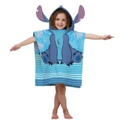 Disney Youth Hooded Poncho - Stitch