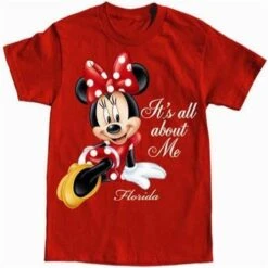 Disney Youth Minnie Mouse "Its All About Me" Tee
