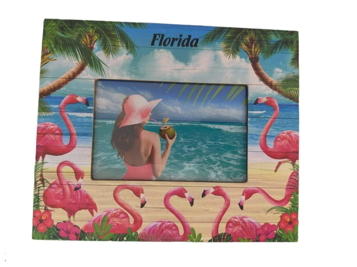Flamingos Florida Photo Frame 4x6" 1 Flamingos Florida Photo Frame 4x6"