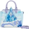 LOUNGEFLY Frozen Queen Elsa Castle Crossbody Bag