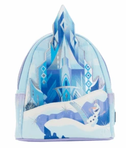 LOUNGEFLY Frozen Queen Elsa Castle Mini Backpack