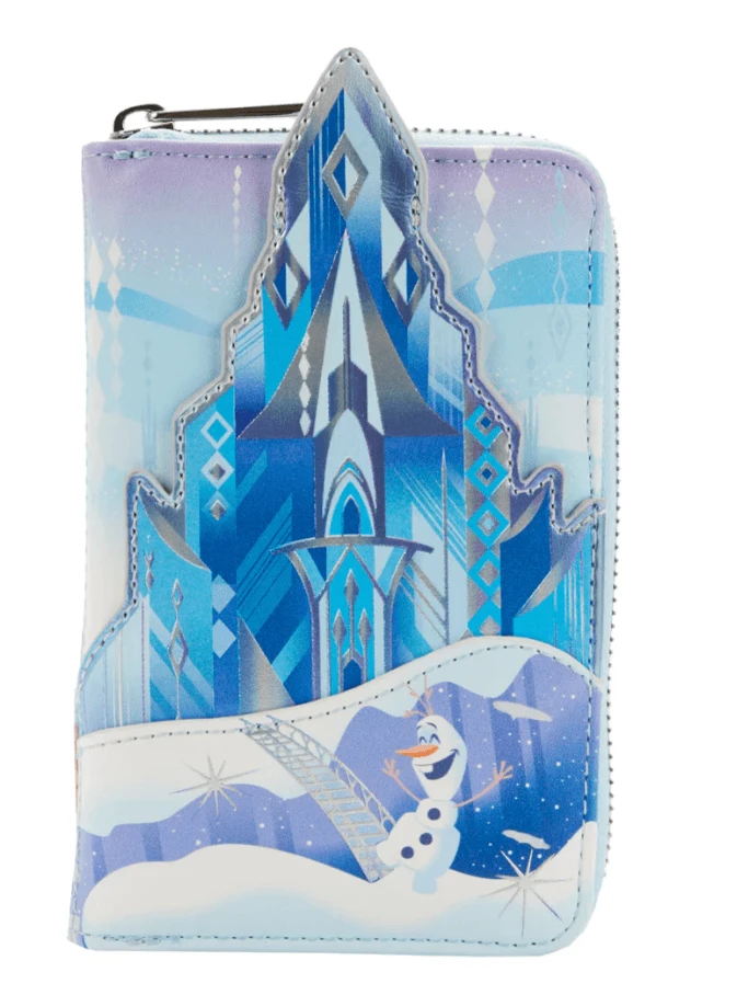 LOUNGEFLY Frozen Queen Elsa Castle Zip Around Wallet 1 LOUNGEFLY Frozen Queen Elsa Castle Zip Around Wallet
