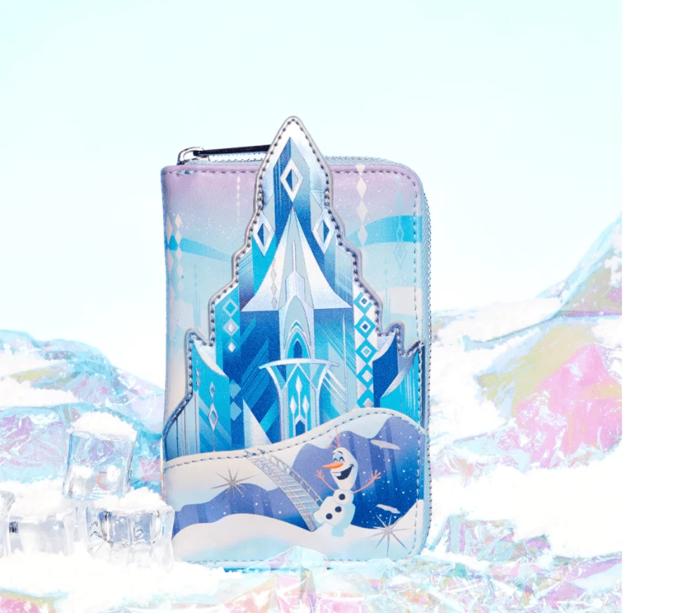 LOUNGEFLY Frozen Queen Elsa Castle Zip Around Wallet 2 LOUNGEFLY Frozen Queen Elsa Castle Zip Around Wallet - Image 2