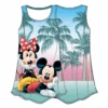 Girls Disney Mickey And Minnie Palms Sublimated Dress