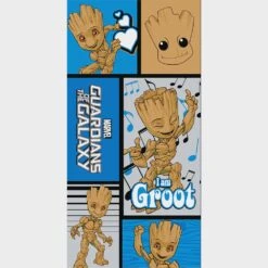 Groot Love Marvel Beach Towel