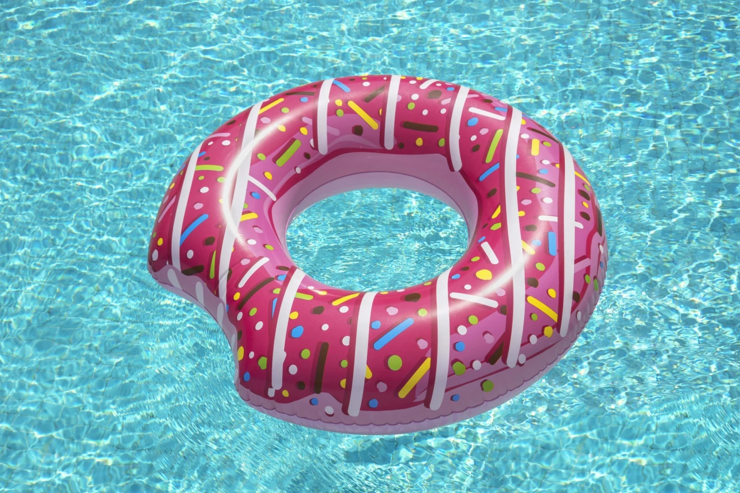 H2OGO! 42'' Inflatable Donut Ring Pool Float 5 H2OGO! 42'' Inflatable Donut Ring Pool Float - Image 5