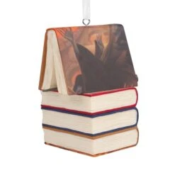 Hallmark Harry Potter Stacked Books With Wand Christmas Ornament -Toys Gift Store hallmark harry potter stacked books with wand christmas ornament 3