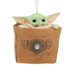 Hallmark Star Wars: The Mandalorian Grogu In Bag Christmas Ornament