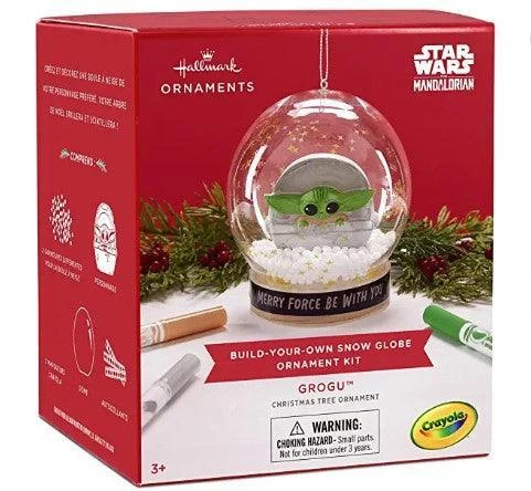 Hallmark Star Wars: The Mandalorian The Child Build-Your-Own Crayola Snow Globe Kit, May The 4th Be With You 1 Hallmark Star Wars: The Mandalorian The Child Build-Your-Own Crayola Snow Globe Kit, May The 4th Be With You