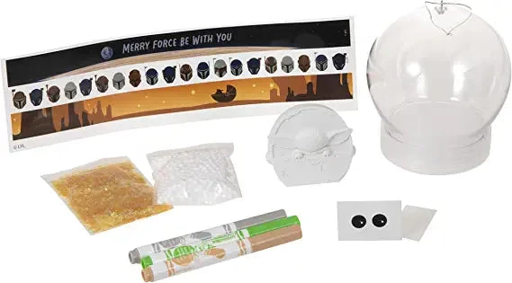 Hallmark Star Wars: The Mandalorian The Child Build-Your-Own Crayola Snow Globe Kit, May The 4th Be With You 2 Hallmark Star Wars: The Mandalorian The Child Build-Your-Own Crayola Snow Globe Kit, May The 4th Be With You - Image 2