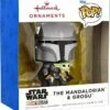Hallmark Star Wars The Mandalorian With The Child Funko POP! Christmas Ornament
