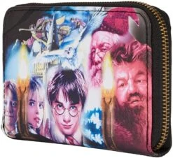 LOUNGEFLY Harry Potter And The Sorcerer's Stone Zip-Around Wallet -Toys Gift Store harry potter and the sorcerer s stone zip around wallet 4 33074421596344