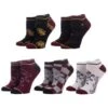 Bioworld Harry Potter Gryffindor 5 Pair Ankle Socks