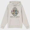 Bioworld Harry Potter Hogwarts Crest Unisex Adult Hooded Sweatshirt