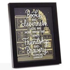 Hallmark Harry Potter™ Friendship And Bravery Hermione Granger™ Framed Quote Sign, 8x10