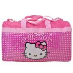 Hello Kitty Duffle Bag With PVC Printed Panel