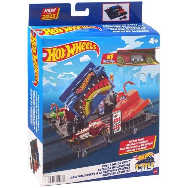 Hot Wheels City Fuel Station Shift Track Set 1 Hot Wheels City Fuel Station Shift Track Set