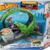 Hot Wheels Track 1 Car Gator Loop Pizza Place Playset