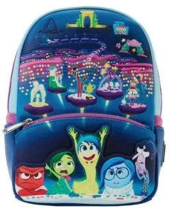 LOUNGEFLY Inside Out Control Panel Glow Mini Backpack