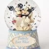 Enesco Jim Shore Disney Traditions Mickey And Minnie Wedding Globe
