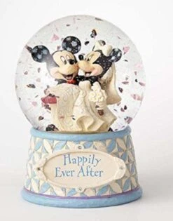 Enesco Jim Shore Disney Traditions Mickey And Minnie Wedding Globe
