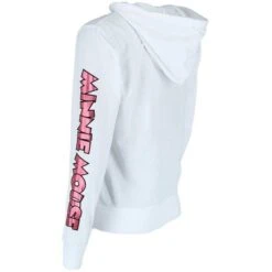 Junior Zip Up Hoodie Hey There Minnie, Pink White -Toys Gift Store junior zip up hoodie hey there minnie pink white 3 33074224365752