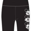 Juniors Black Biker Shorts With Mickey Mouse Faces