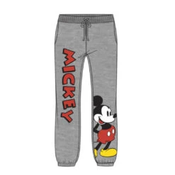 Juniors Disney Mickey Classic Fleece Jogger Heather Grey