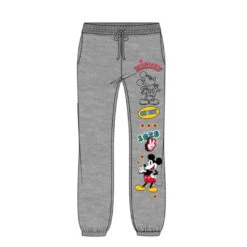 Juniors Disney Mickey Fleece Jogger Heather Grey